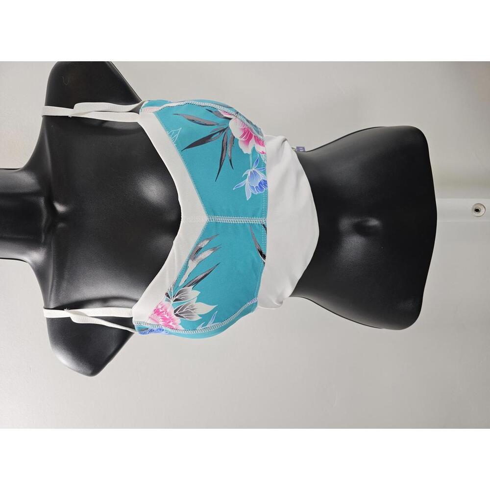 Hapari Floral Print Swim Top with Adjustable Straps
